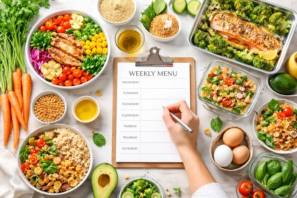 Comment préparer un menu hebdomadaire équilibré pour une famille